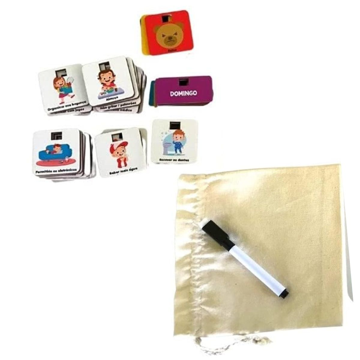 Brinquedo Educativo Quadro Minha Rotina Estrelinhas - Babebi Brinquedo Educativo Quadro Minha Rotina Estrelinhas - Babebi